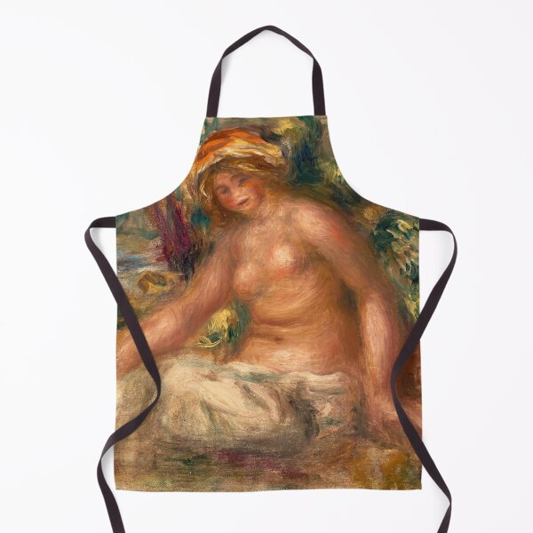 Item preview, Seated Nude Bather in Sunlit Garden designed and sold by artofuniverse.