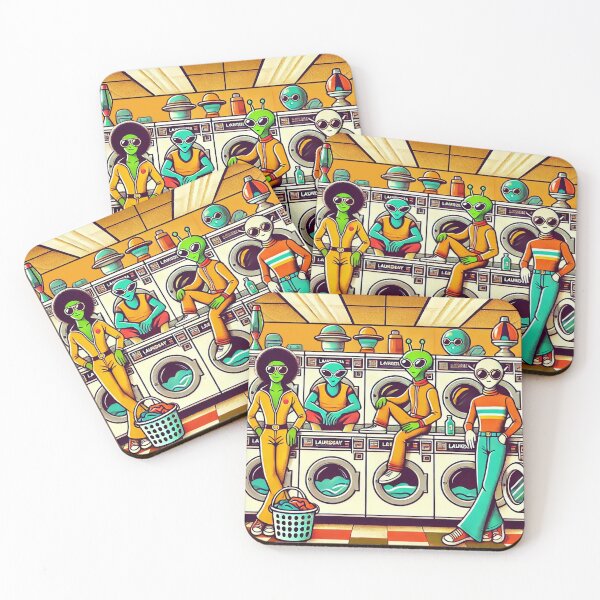 Item preview, Aliens Laundromat   designed and sold by larkANDarbor.