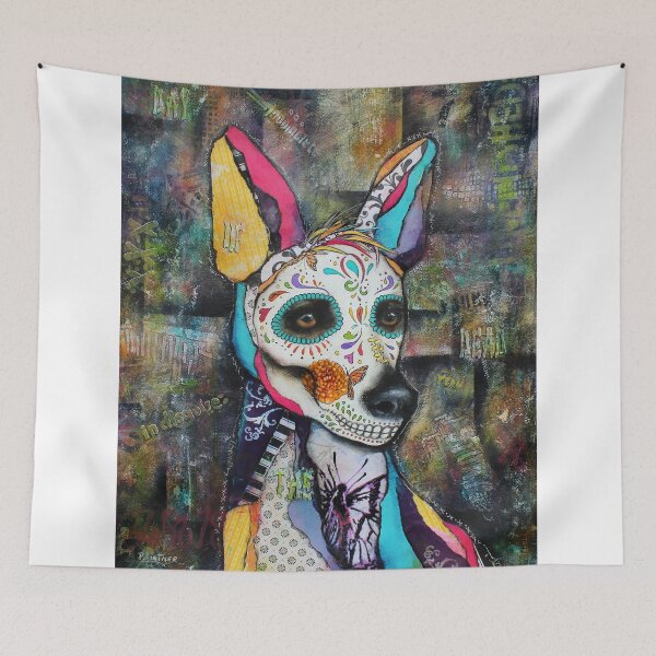 Item preview, Xolo Mexican Hairless Dog Day of the Dead designed and sold by Patricia Lintner.
