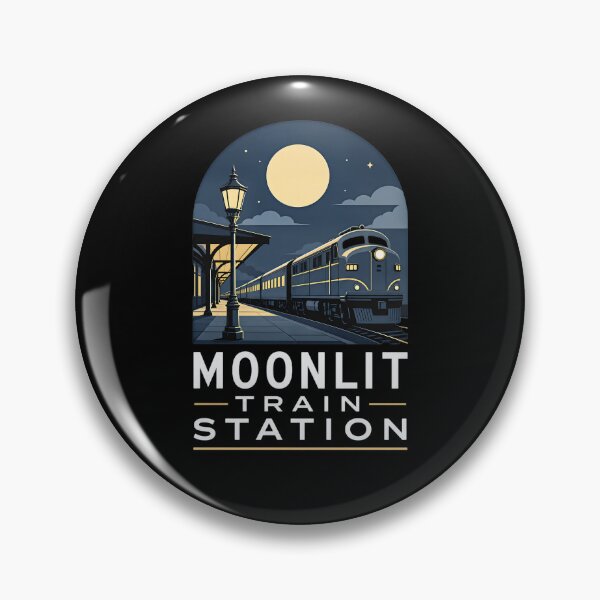 Item preview, Moonlit Train Station designed and sold by FreshPixelArt.