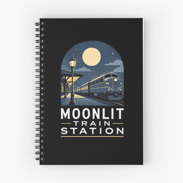 Item preview, Moonlit Train Station designed and sold by FreshPixelArt.
