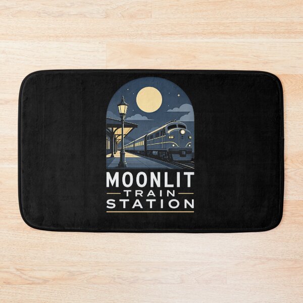 Item preview, Moonlit Train Station designed and sold by FreshPixelArt.