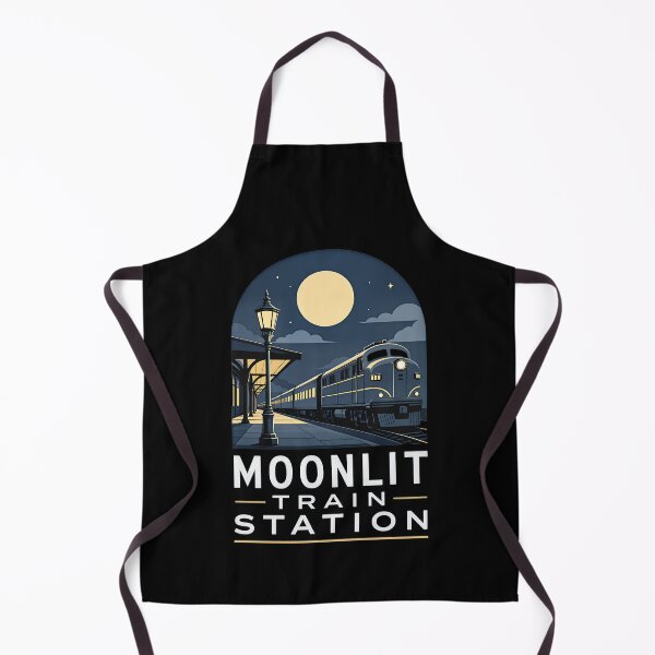 Item preview, Moonlit Train Station designed and sold by FreshPixelArt.