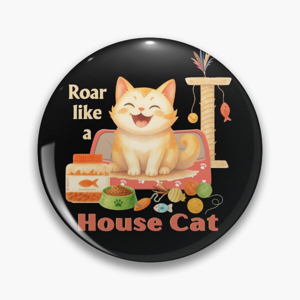 Item preview, Roar Like a House Cat - Light Ink Edition designed and sold by SunandShade.