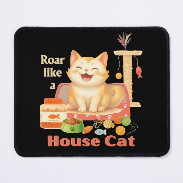 Item preview, Roar Like a House Cat - Light Ink Edition designed and sold by SunandShade.