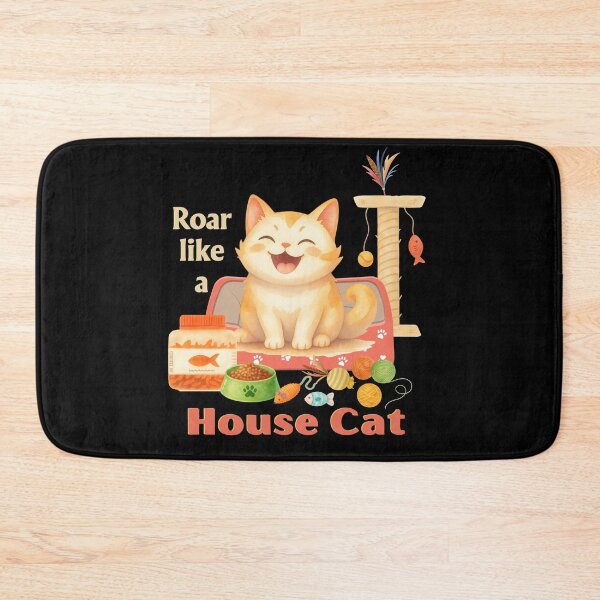 Item preview, Roar Like a House Cat - Light Ink Edition designed and sold by SunandShade.