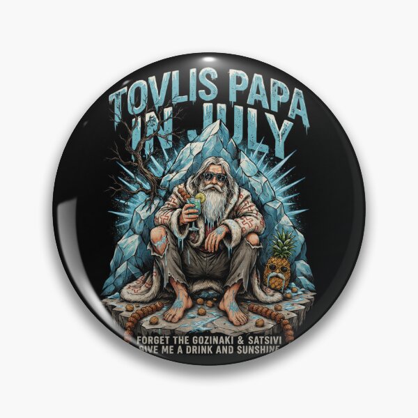 Item preview, Tovlis Papa In July – Georgian Santa Christmas in July Funny Shirt Gozinaki Satsivi V2 designed and sold by DarylWelsh2024.