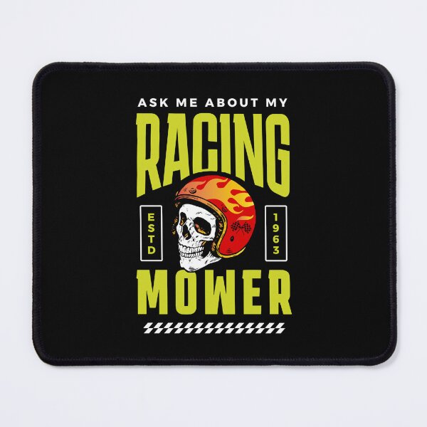Item preview, Lawn Mower Racing - Ask Me About My Racing Mower - Green Text designed and sold by RaceDayRags.