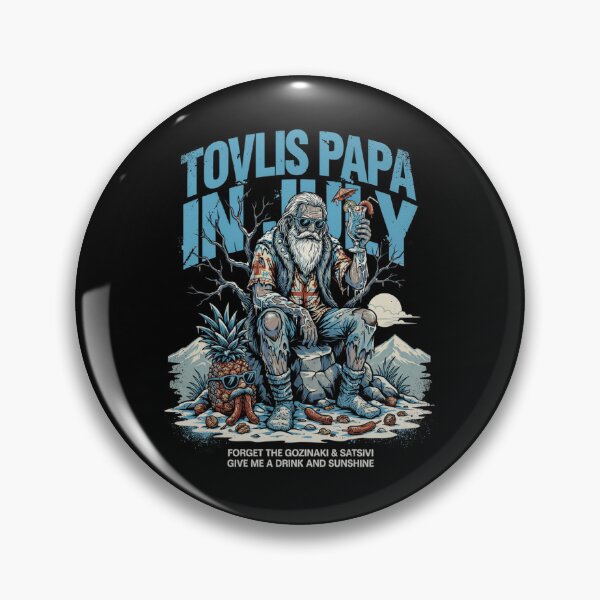 Item preview, Tovlis Papa In July – Georgian Santa Christmas in July Funny Shirt Gozinaki Satsivi V3 designed and sold by DarylWelsh2024.
