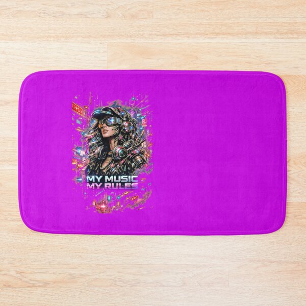 Item preview, Cyberpunk Neon Music Rebel – Futuristic EDM Visor Art designed and sold by Cabrasco.