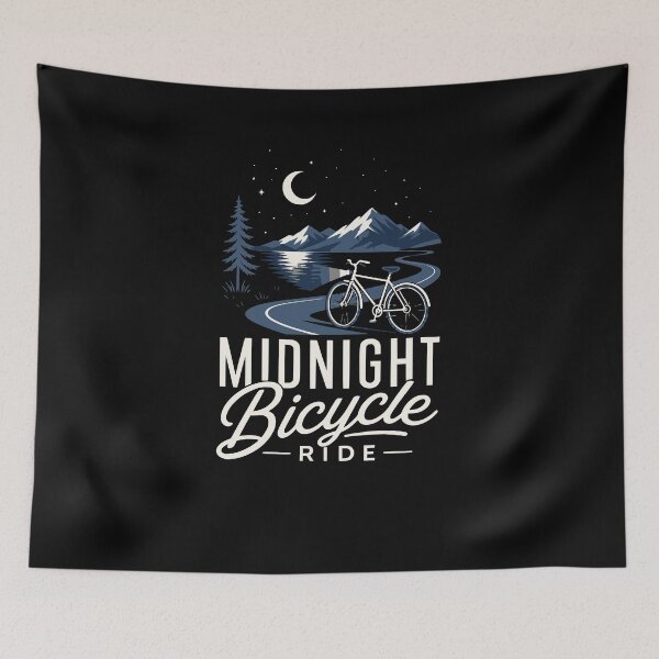 Item preview, Midnight Bicycle Ride designed and sold by FreshPixelArt.