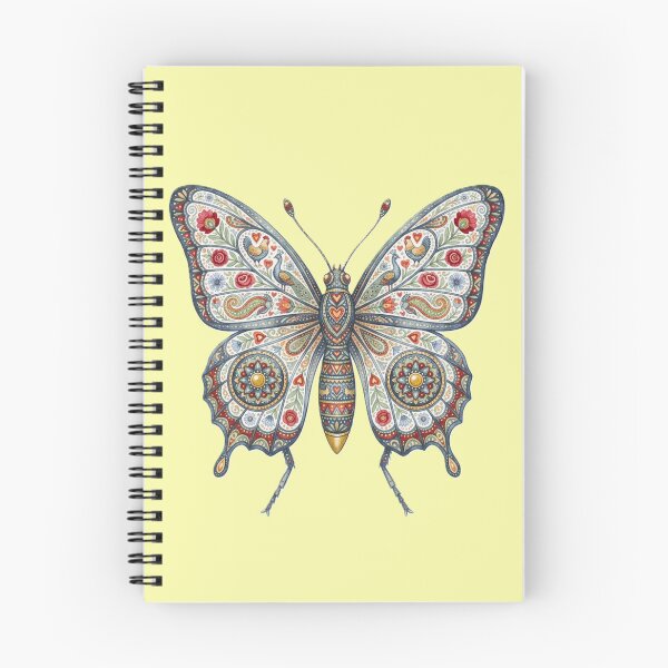 Item preview, Butterfly - Traditional Folk Ornament Illustration designed and sold by Karaboshka.