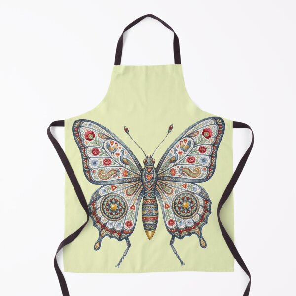 Item preview, Butterfly - Traditional Folk Ornament Illustration designed and sold by Karaboshka.