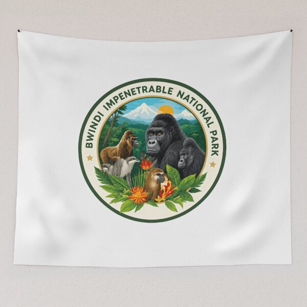 Item preview, Bwindi Impenetrable National Park – Rainforest Wildlife Explorer designed and sold by Simsimah26Parks.