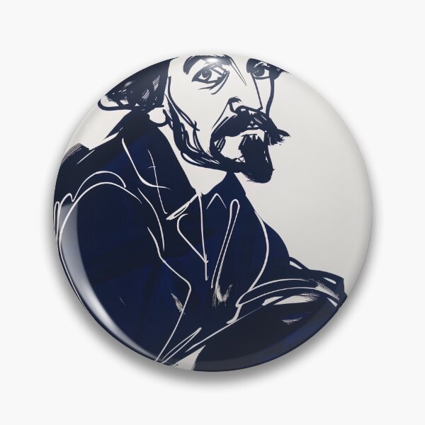 Item preview, Caravaggio, portrait - Blue Abstract Art designed and sold by shadow-bloom.