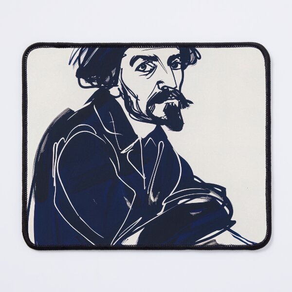 Item preview, Caravaggio, portrait - Blue Abstract Art designed and sold by shadow-bloom.
