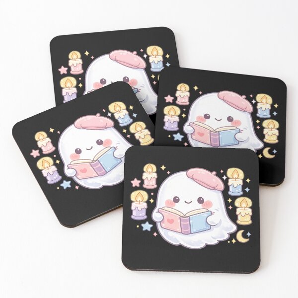 Item preview, Cute Bookish Ghost Reading by Candlelight designed and sold by Dreamy fantasy design.
