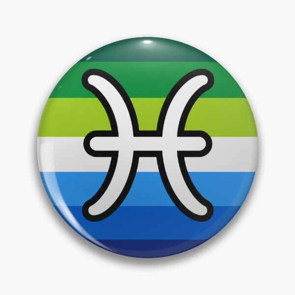 Item preview, Pisces Gay Pride Zodiac Symbol designed and sold by MandiDaniDesign.