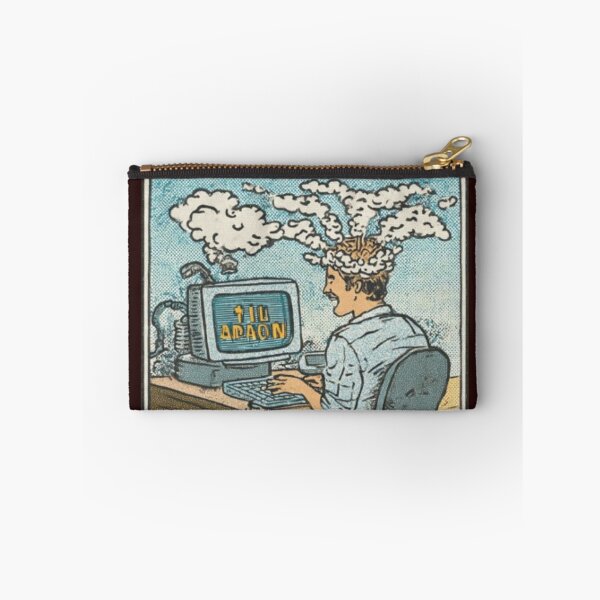 Item preview, Uploading My Brain To The Cloud Error 404 Retro Comic T-Shirt designed and sold by Dream Weave Studio.