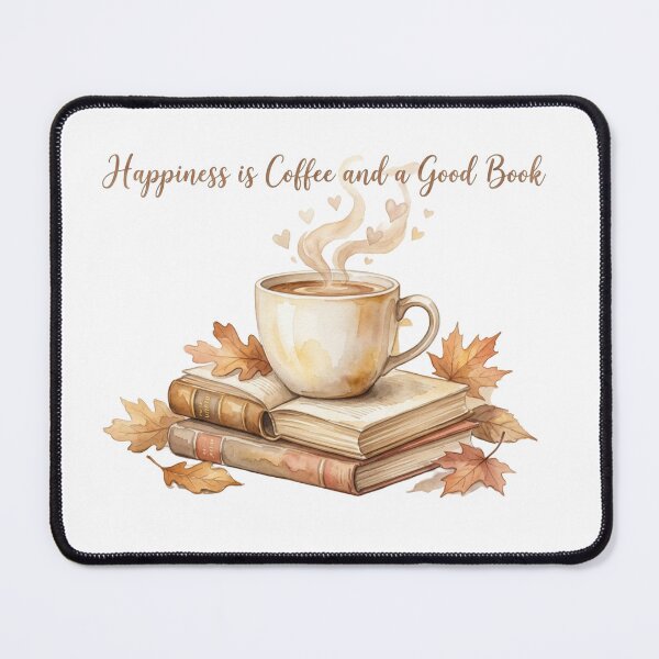 Item preview, Cozy Watercolor Coffee and Books Autumn Aesthetic Sticker designed and sold by sanorastyle.