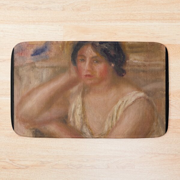 Item preview, Pensive Young Woman in White Chemise designed and sold by artofuniverse.