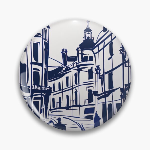 Item preview, Cardiff, Scotland - Blue Abstract Art designed and sold by shadow-bloom.