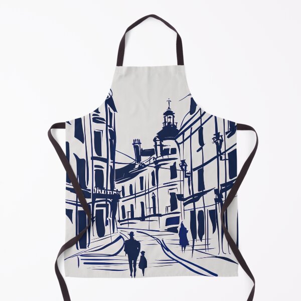 Item preview, Cardiff, Scotland - Blue Abstract Art designed and sold by shadow-bloom.