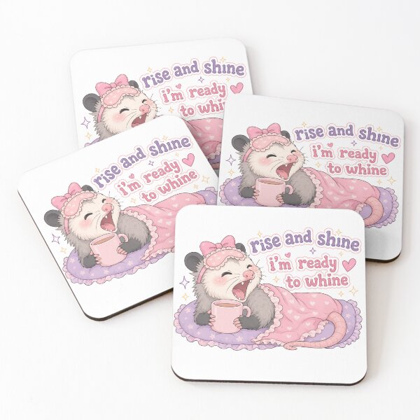 Item preview, Rise and Shine I'm Ready to Whine - Cute Possum Girlypop  designed and sold by CinematicM.