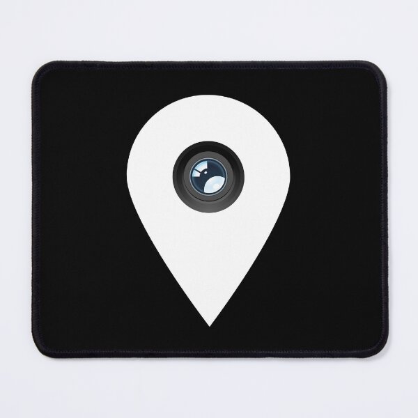 Item preview, Realistic Camera Lens Location Map Pin Icon designed and sold by LensDyn™.