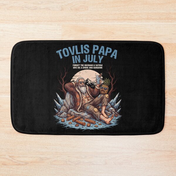Item preview, Tovlis Papa In July – Georgian Santa Christmas in July Funny Shirt Gozinaki Satsivi V4 designed and sold by DarylWelsh2024.