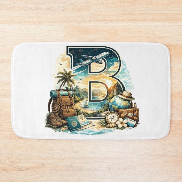 Item preview, Travel Letter B Adventure Explorer Design designed and sold by ali prints.