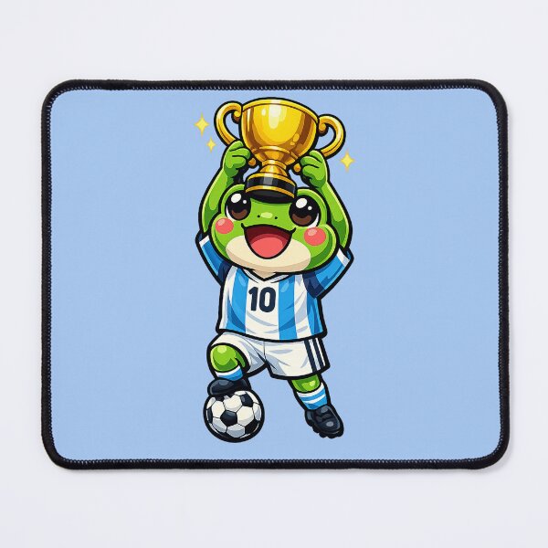 Item preview, Football GOAT Frog ⚽ | Number 10 Champion | Kawaii Soccer Legend designed and sold by Moss & Moon Studio.