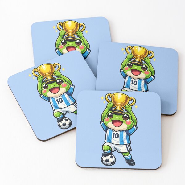 Item preview, Football GOAT Frog ⚽ | Number 10 Champion | Kawaii Soccer Legend designed and sold by Moss & Moon Studio.