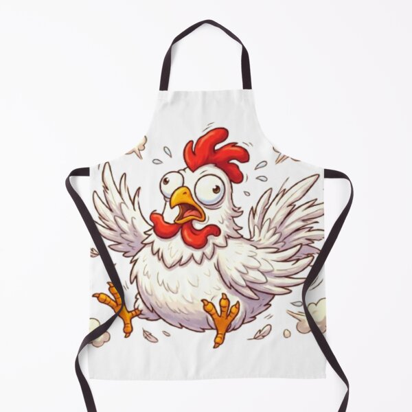 Item preview, Funny Panic Chicken Cartoon Sticker Cute Farm designed and sold by ExploreAura Studio.