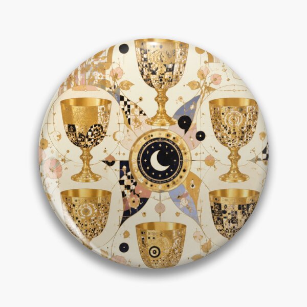 Item preview, The Six of Cups - Garden of Memories & Golden Innocence | Klimt Tarot designed and sold by Natalia-Vlad.
