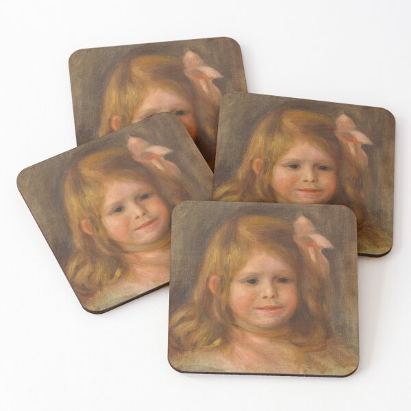 Item preview, Young Child With Pink Hair Bow designed and sold by artofuniverse.