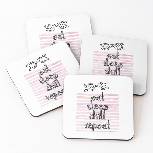Item preview, eat sleep chill repeat | summer reset designed and sold by tori-isCreating.