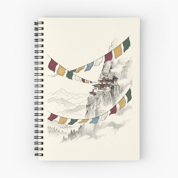 Item preview, Minimalist Bhutan Tiger Nest Culture Art designed and sold by DuckOddity.