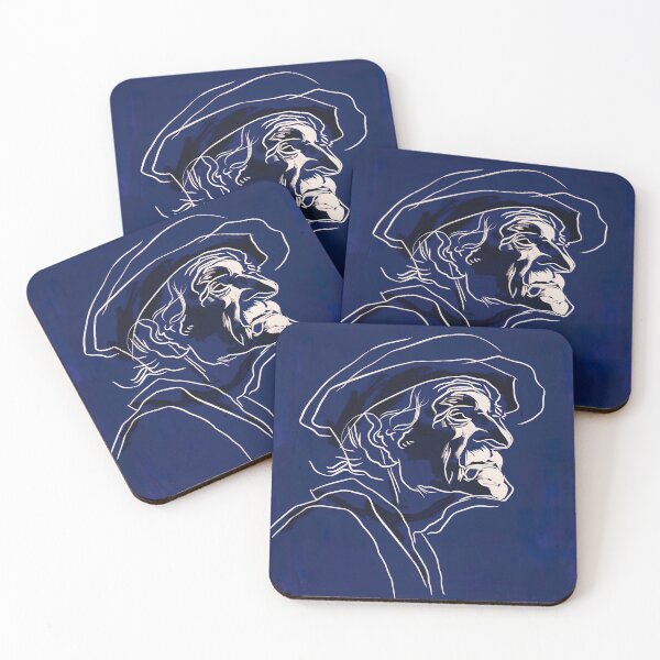 Item preview, Carl Friedrich Gauss - Blue Abstract Art designed and sold by shadow-bloom.