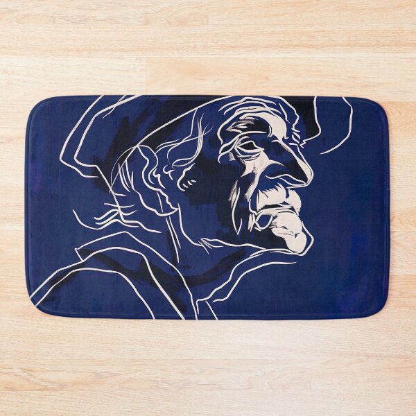 Item preview, Carl Friedrich Gauss - Blue Abstract Art designed and sold by shadow-bloom.