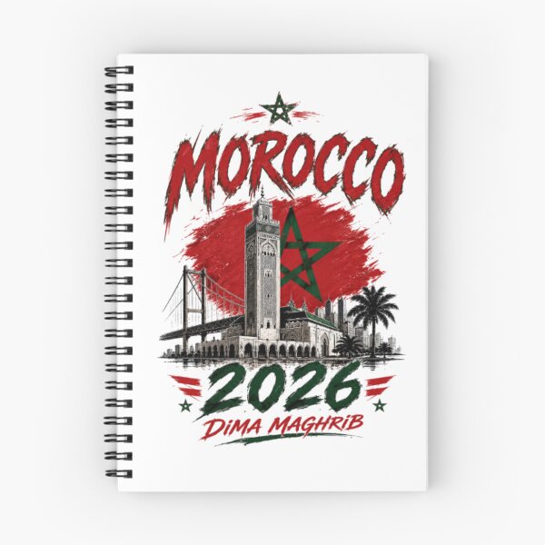 Item preview, Dima Maghrib 2026 Moroccan Football Pride Retro Streetwear Design designed and sold by happyshirt27.
