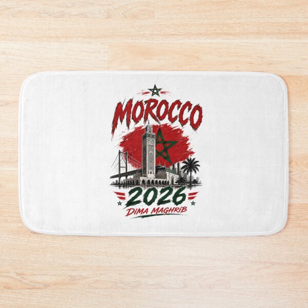 Item preview, Dima Maghrib 2026 Moroccan Football Pride Retro Streetwear Design designed and sold by happyshirt27.