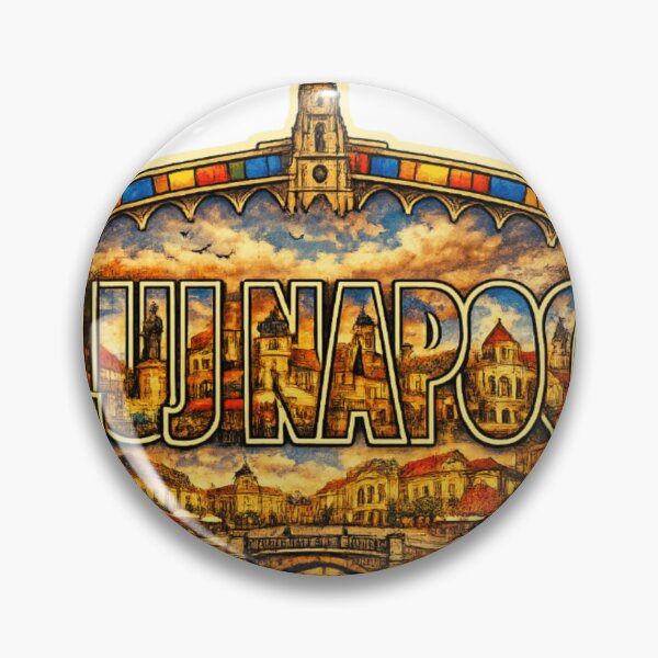 Item preview, Cluj Napoca City Travel Typography Sticker designed and sold by Imaginarium of Chaos falcon88 .