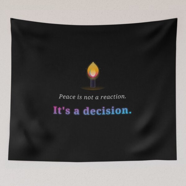 Item preview, Peace Is Not a Reaction Its a Decision designed and sold by TheEccentricVox.