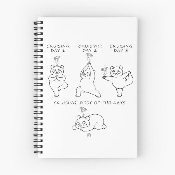 Item preview, Cruising: Funny Cruise Panda Yoga Vacation Design designed and sold by gauthier-studio.