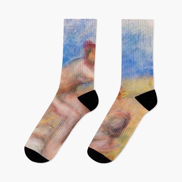 Item preview, Two Bathers Resting in Soft Pastel designed and sold by artofuniverse.