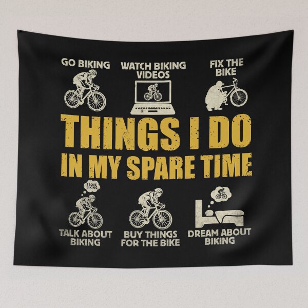 Item preview, Things I Do In My Spare Time Mountain Bike - Cycling Funny- Go Biking designed and sold by Alexaltay.