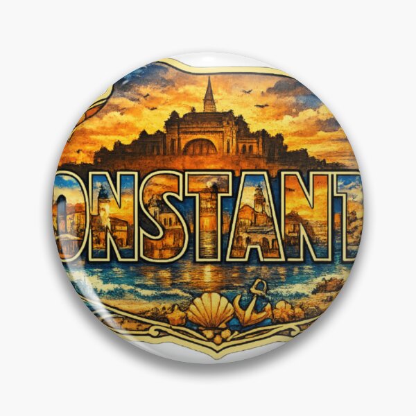 Item preview, Constanta Black Sea Travel Typography Sticker designed and sold by Imaginarium of Chaos falcon88 .