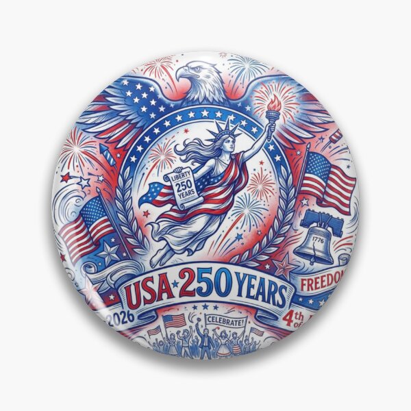 Item preview, Liberty Flies High 250 Years Sticker | Patriotic American Celebration designed and sold by aminesez22.