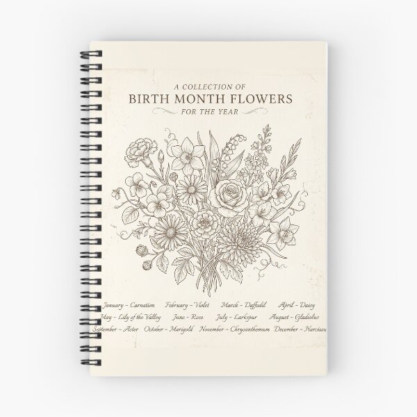 Item preview, Birth Month Flowers Botanical Chart Shirt | Vintage Family Birth Flower Garden Tee designed and sold by DmaarGroup.